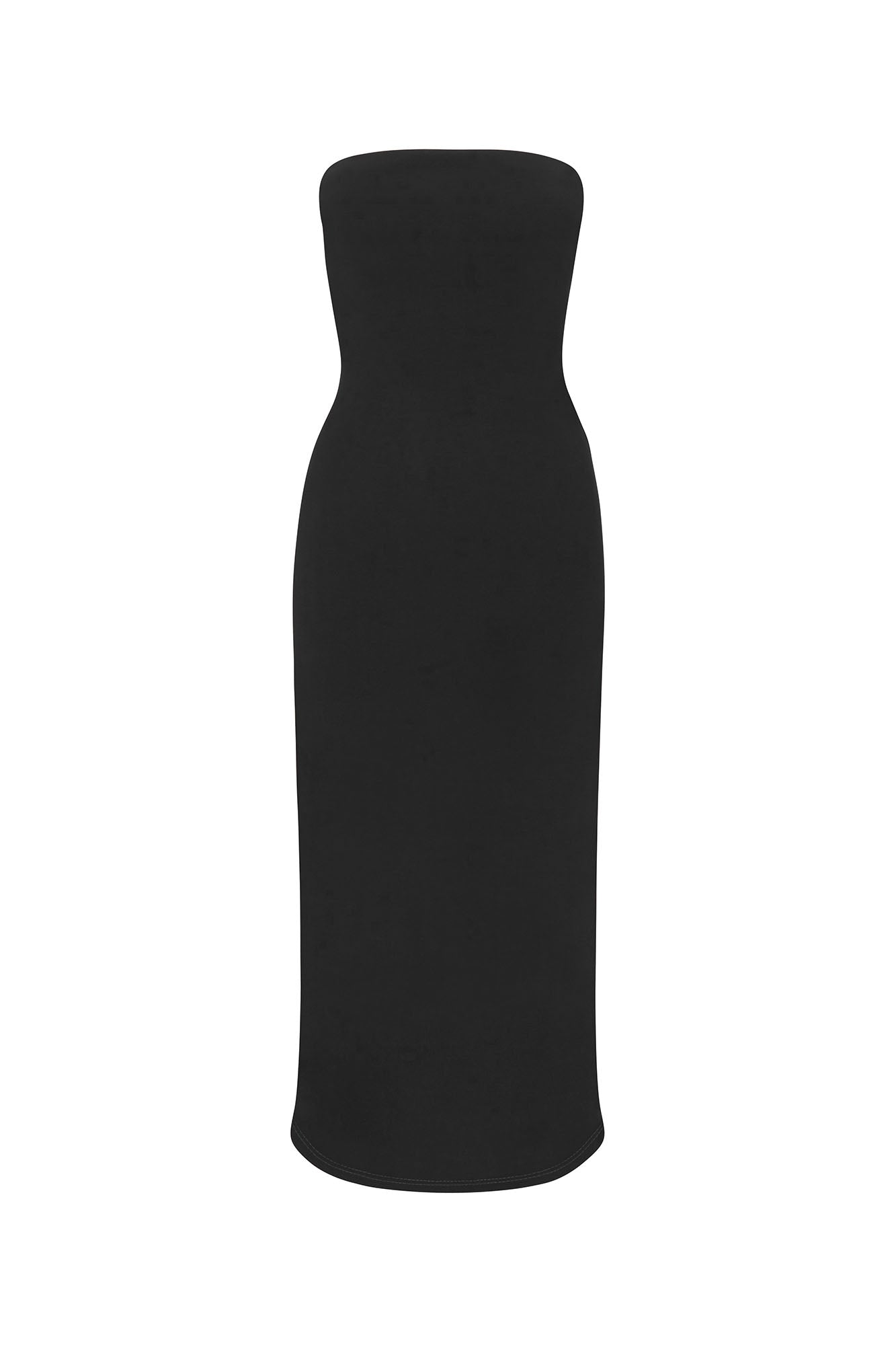 Strapless Tie Back Dress in Stretch Cupro – Anemos