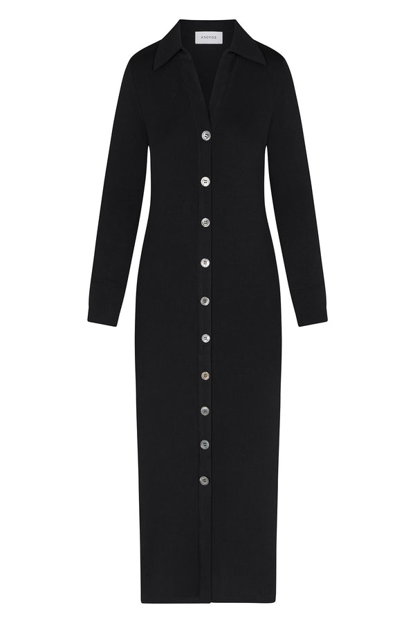 Cardigan Midi Dress in Modal Knit