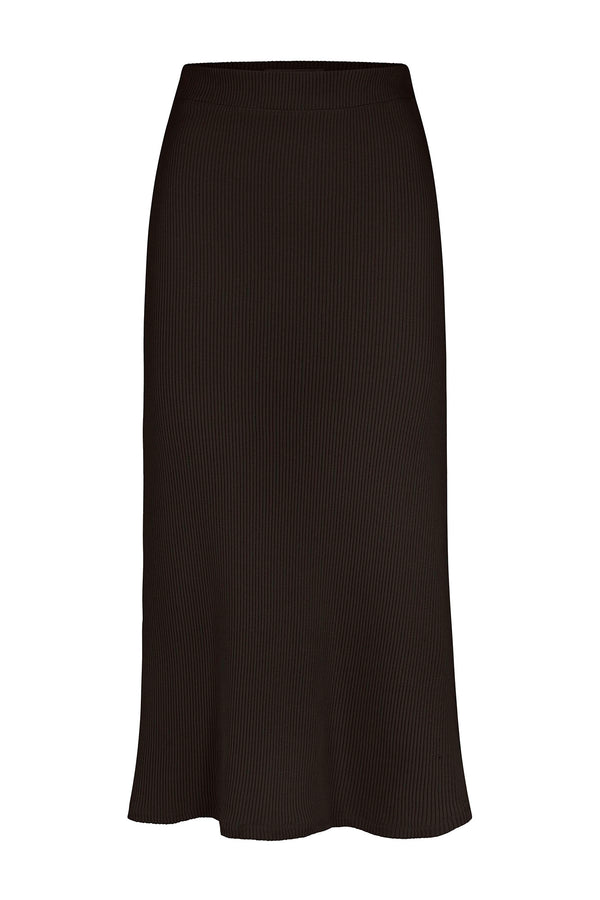 Maxi Skirt in Tencel Rib Knit